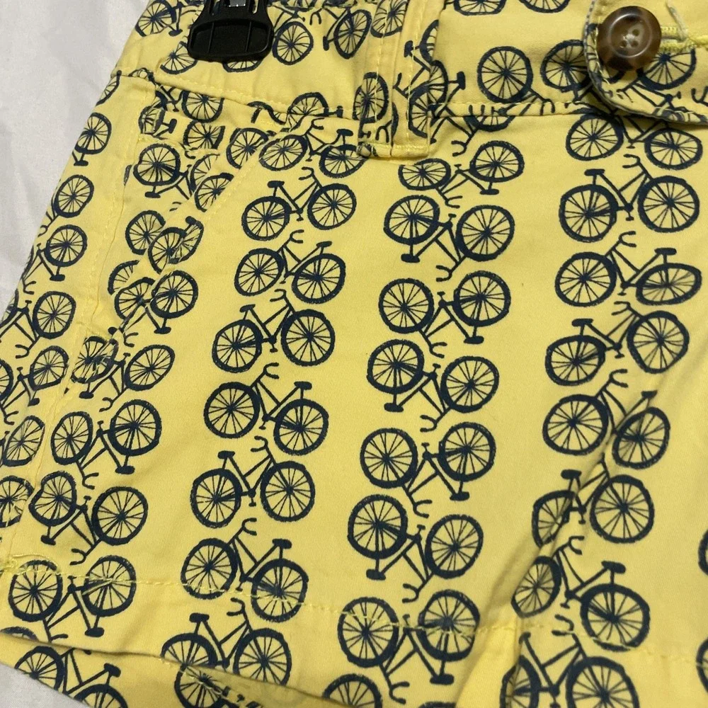 Red Camel Yellow Blue Bike Bicycle Printed‎ Shorts Juniors Size 5
